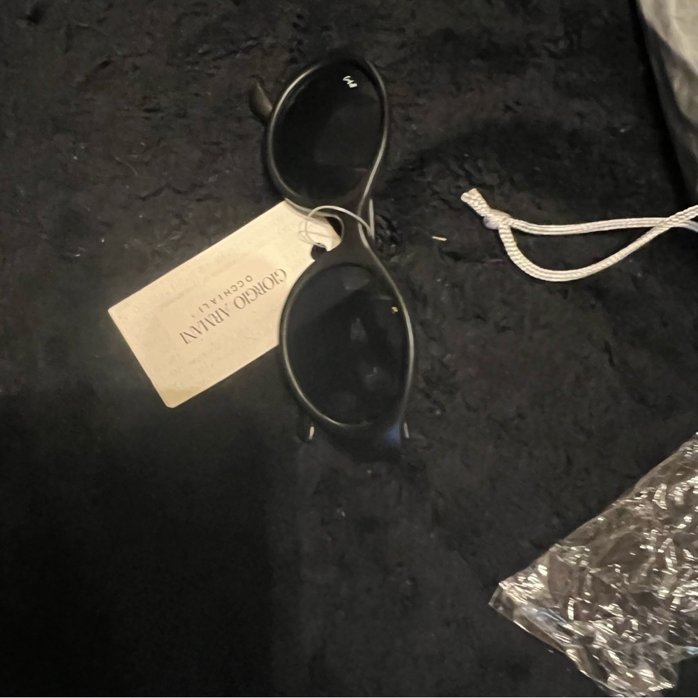 Unisex Giorgio Armani black rim sunglasses